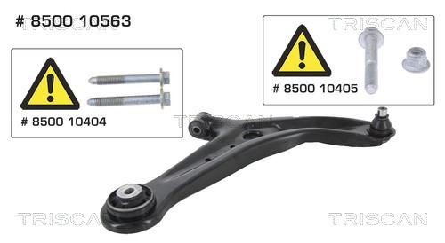 Control/Trailing Arm, wheel suspension TRISCAN 850010563