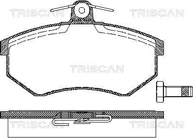 Brake Pad Set, disc brake TRISCAN 811029120