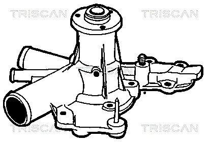 Water Pump, engine cooling TRISCAN 860012830 2