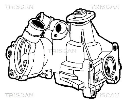 Water Pump, engine cooling TRISCAN 860023002 2