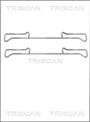 Accessory Kit, disc brake pad TRISCAN 8105101642