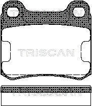 Brake Pad Set, disc brake TRISCAN 811023115