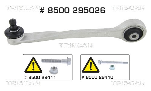 Control/Trailing Arm, wheel suspension TRISCAN 8500295026