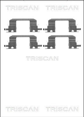 Accessory Kit, disc brake pad TRISCAN 8105681532