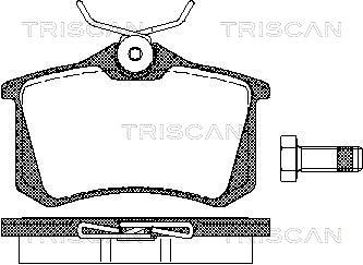 Brake Pad Set, disc brake TRISCAN 811010864