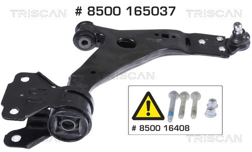 Control/Trailing Arm, wheel suspension TRISCAN 8500165037