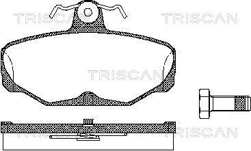 Brake Pad Set, disc brake TRISCAN 811016869