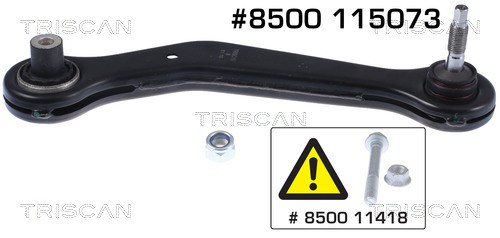 Control/Trailing Arm, wheel suspension TRISCAN 8500115073