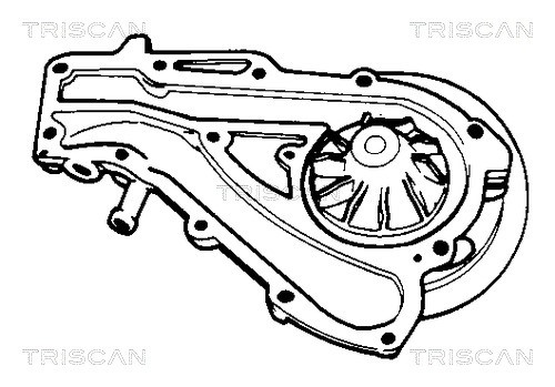 Water Pump, engine cooling TRISCAN 860025814 2