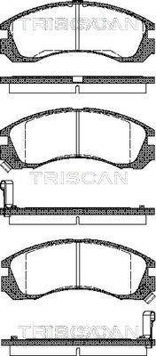 Brake Pad Set, disc brake TRISCAN 811042002
