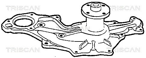 Water Pump, engine cooling TRISCAN 860016060 2