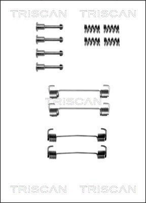 Accessory Kit, parking brake shoes TRISCAN 8105112335