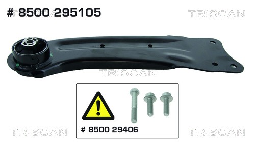 Control/Trailing Arm, wheel suspension TRISCAN 8500295105
