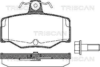 Brake Pad Set, disc brake TRISCAN 811014938
