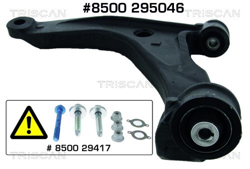 Control/Trailing Arm, wheel suspension TRISCAN 8500295046