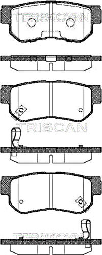 Brake Pad Set, disc brake TRISCAN 811043014