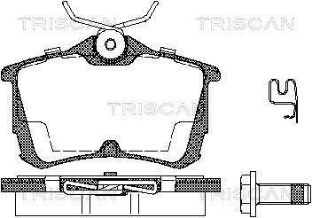 Brake Pad Set, disc brake TRISCAN 811040006