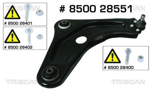 Control/Trailing Arm, wheel suspension TRISCAN 850028551