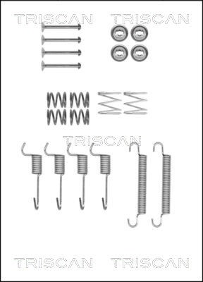 Accessory Kit, parking brake shoes TRISCAN 8105432589