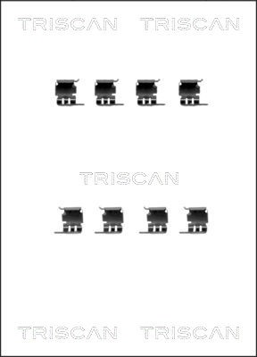 Accessory Kit, disc brake pad TRISCAN 8105691616