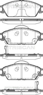 Brake Pad Set, disc brake TRISCAN 811043023