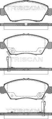 Brake Pad Set, disc brake TRISCAN 811040168