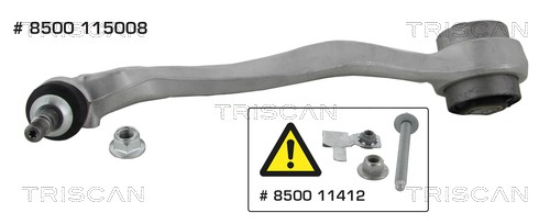 Control/Trailing Arm, wheel suspension TRISCAN 8500115008