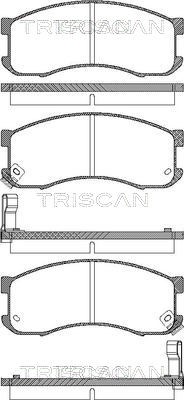 Brake Pad Set, disc brake TRISCAN 811050165