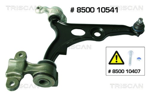 Control/Trailing Arm, wheel suspension TRISCAN 850010541