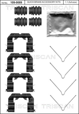 Accessory Kit, disc brake pad TRISCAN 8105431650