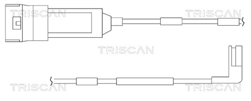 Warning Contact, brake pad wear TRISCAN 811524002