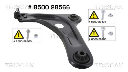 Control/Trailing Arm, wheel suspension TRISCAN 850028566