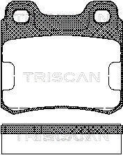 Brake Pad Set, disc brake TRISCAN 811065001