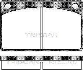 Brake Pad Set, disc brake TRISCAN 811027602