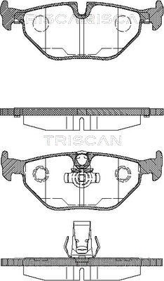 Brake Pad Set, disc brake TRISCAN 811011003