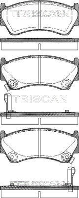 Brake Pad Set, disc brake TRISCAN 811014005
