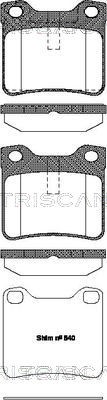 Brake Pad Set, disc brake TRISCAN 811028004