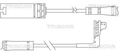 Warning Contact, brake pad wear TRISCAN 811511054