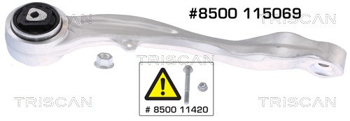 Control/Trailing Arm, wheel suspension TRISCAN 8500115069