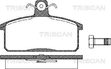Brake Pad Set, disc brake TRISCAN 811069013