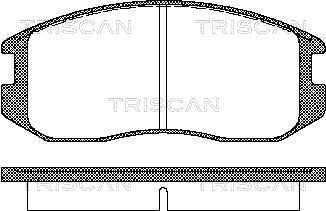 Brake Pad Set, disc brake TRISCAN 811042001