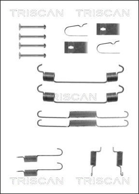 Accessory Kit, brake shoes TRISCAN 8105502543