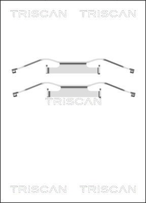 Accessory Kit, disc brake pad TRISCAN 8105291607
