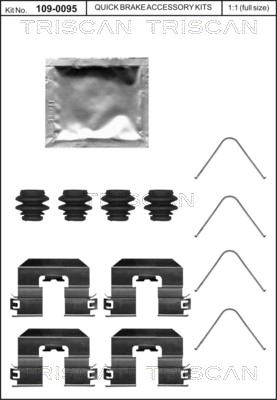 Accessory Kit, disc brake pad TRISCAN 8105431652