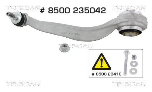 Control/Trailing Arm, wheel suspension TRISCAN 8500235042