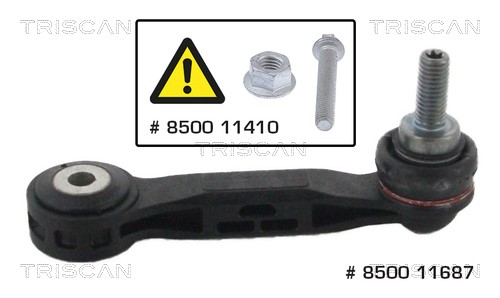 Link/Coupling Rod, stabiliser bar TRISCAN 850011687