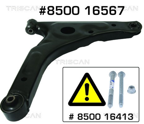 Control/Trailing Arm, wheel suspension TRISCAN 850016567