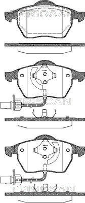 Brake Pad Set, disc brake TRISCAN 811029016