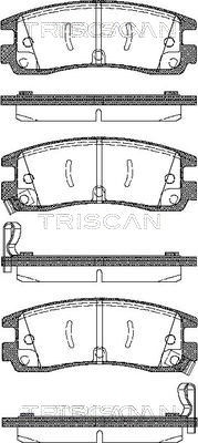 Brake Pad Set, disc brake TRISCAN 811024015