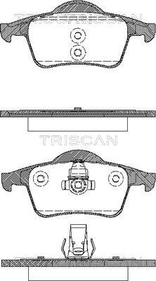 Brake Pad Set, disc brake TRISCAN 811027004
